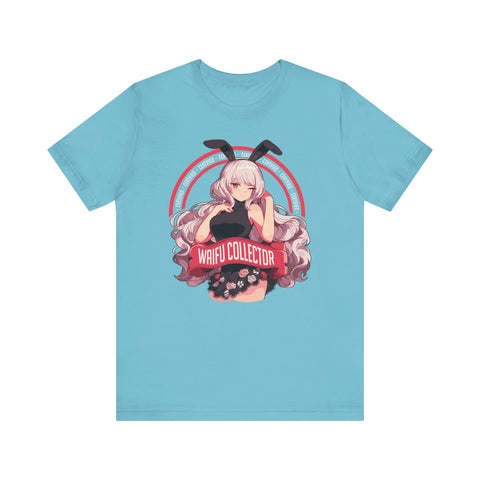 Unisex Certified Waifu Collector T Shirt Turquoise S 