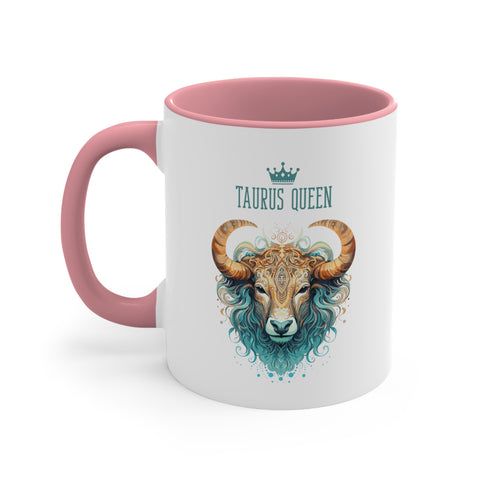 11oz Taurus Queen Coffee Mug 11oz Pink 