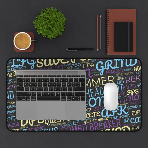 Gaming Words Desk Mat   