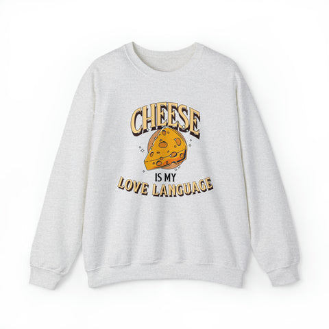 Unisex Cheese is My Love Language Sweatshirt S Ash 