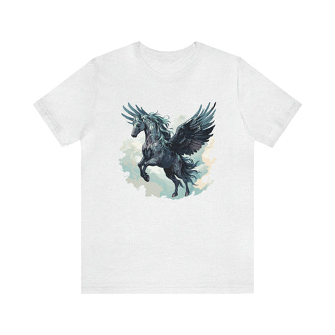 Unisex Majestic Pegasus T Shirt Ash S 