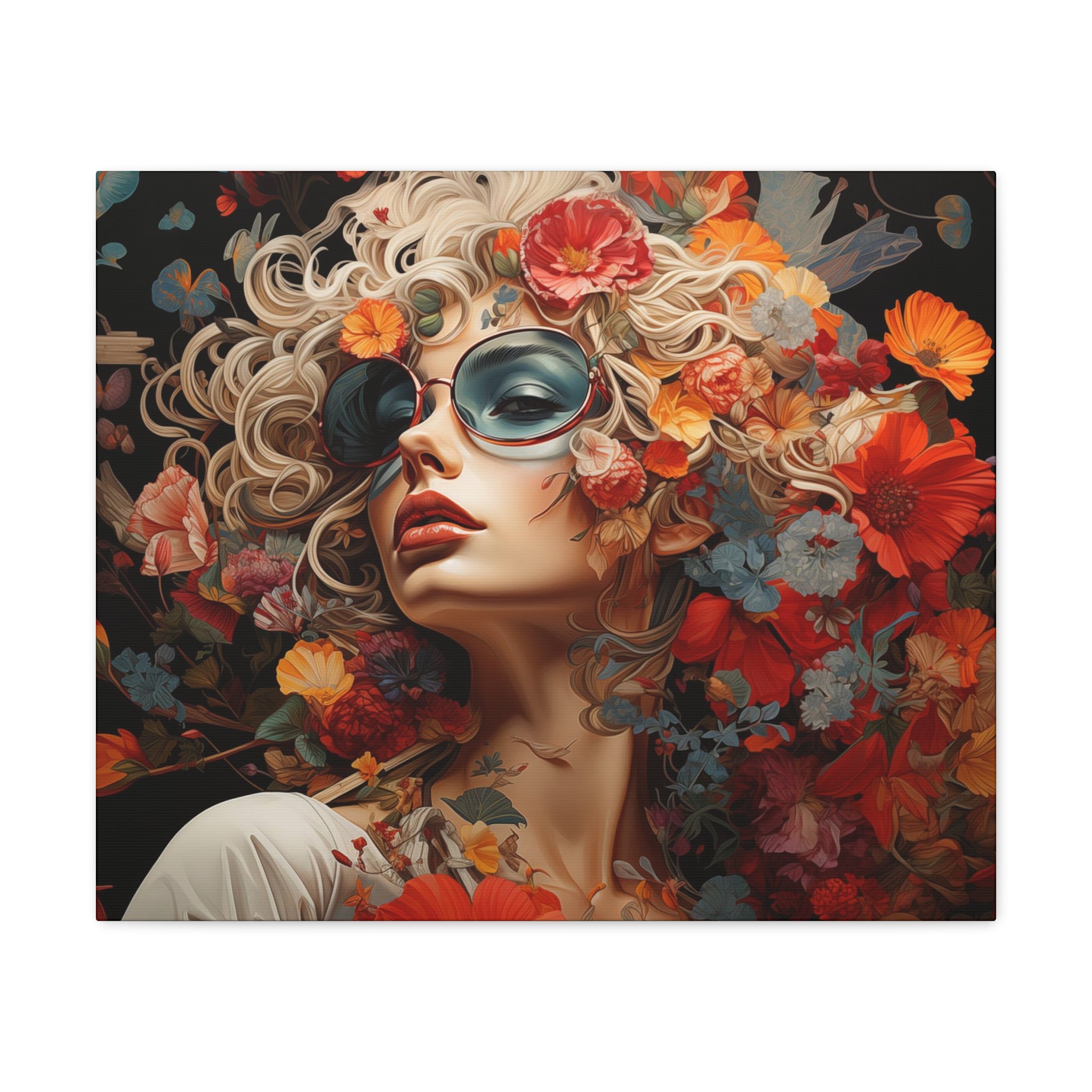 Flower Woman Wall Art 24″ x 20″ 1.25" 