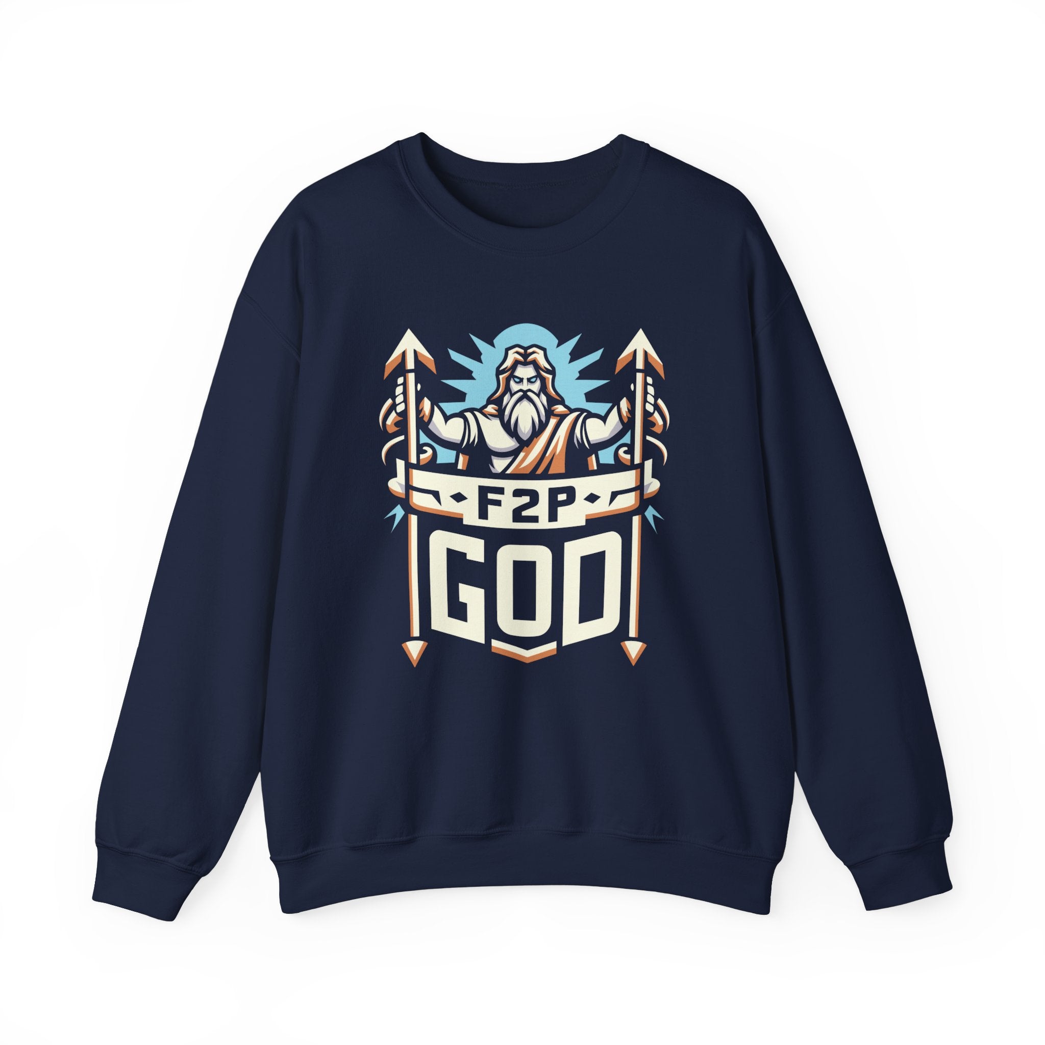 Unisex F2P God Sweatshirt S Navy 