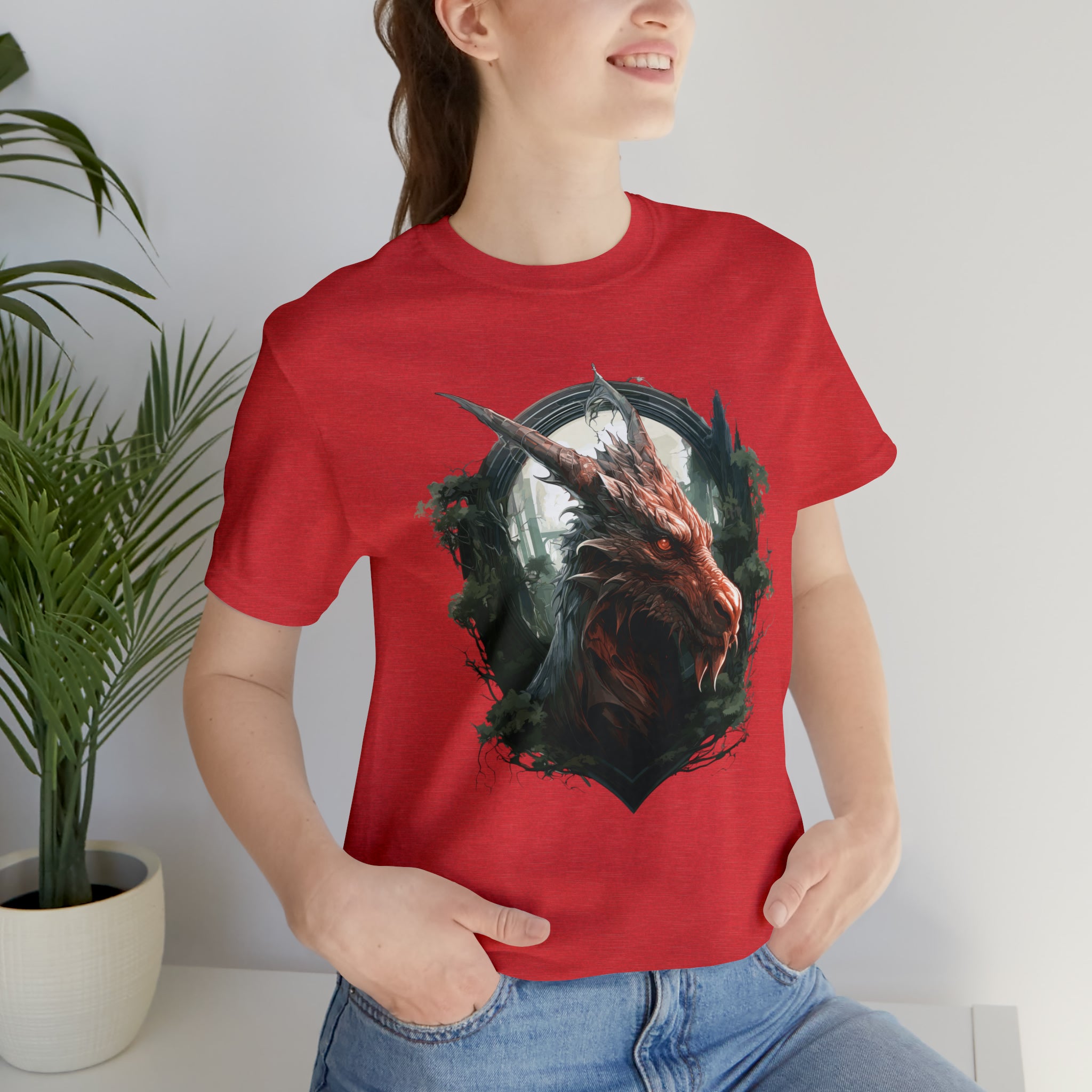 Unisex Dragon Face T Shirt   