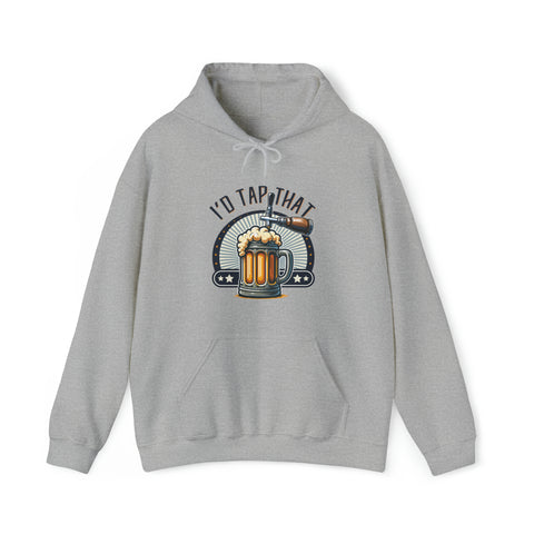 Unisex I'd Tap That Hoodie Sport Grey S 