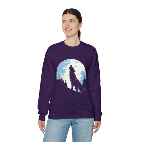 Unisex Howling Wolf Sweatshirt   