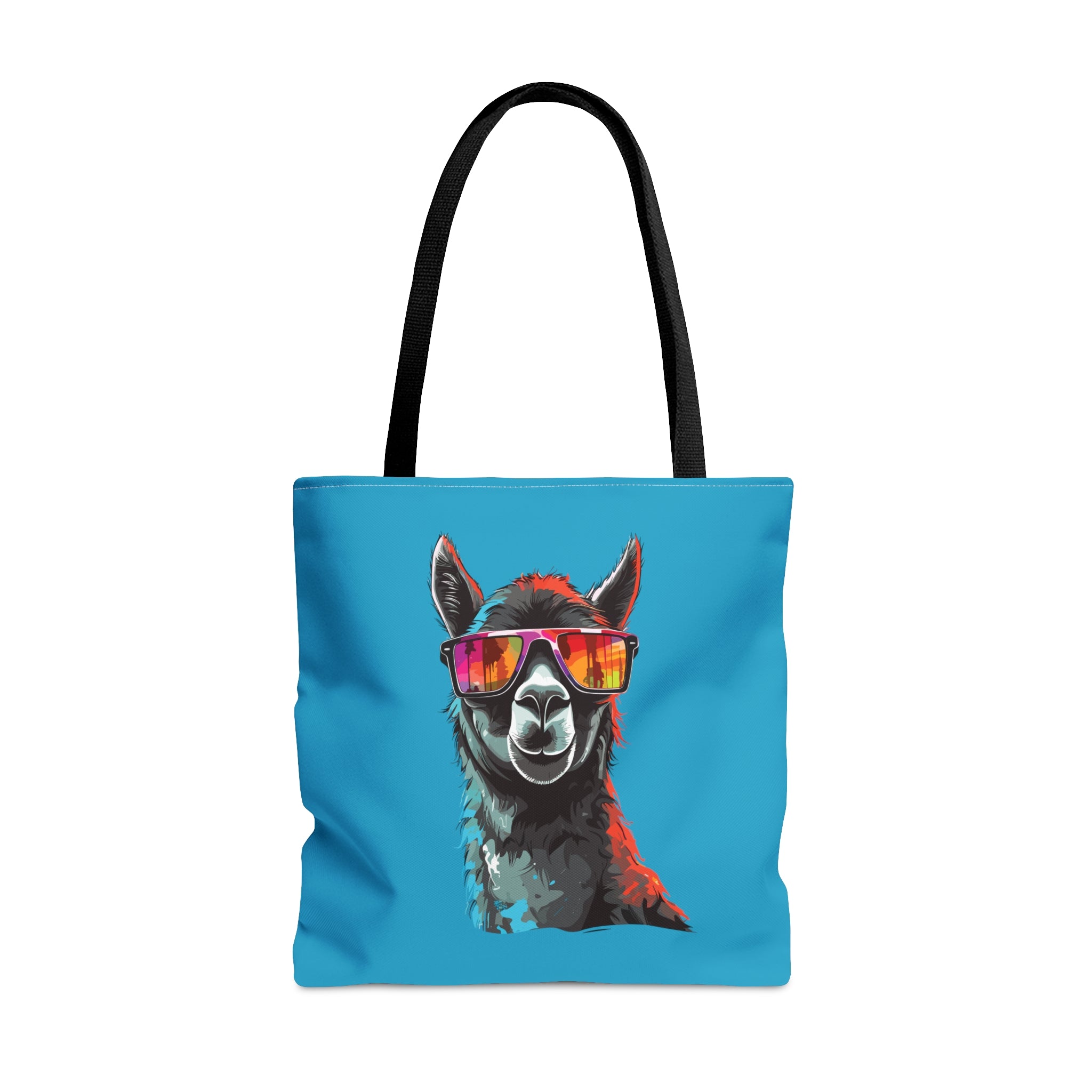 Black Llama Sunglasses Tote Bag Large  