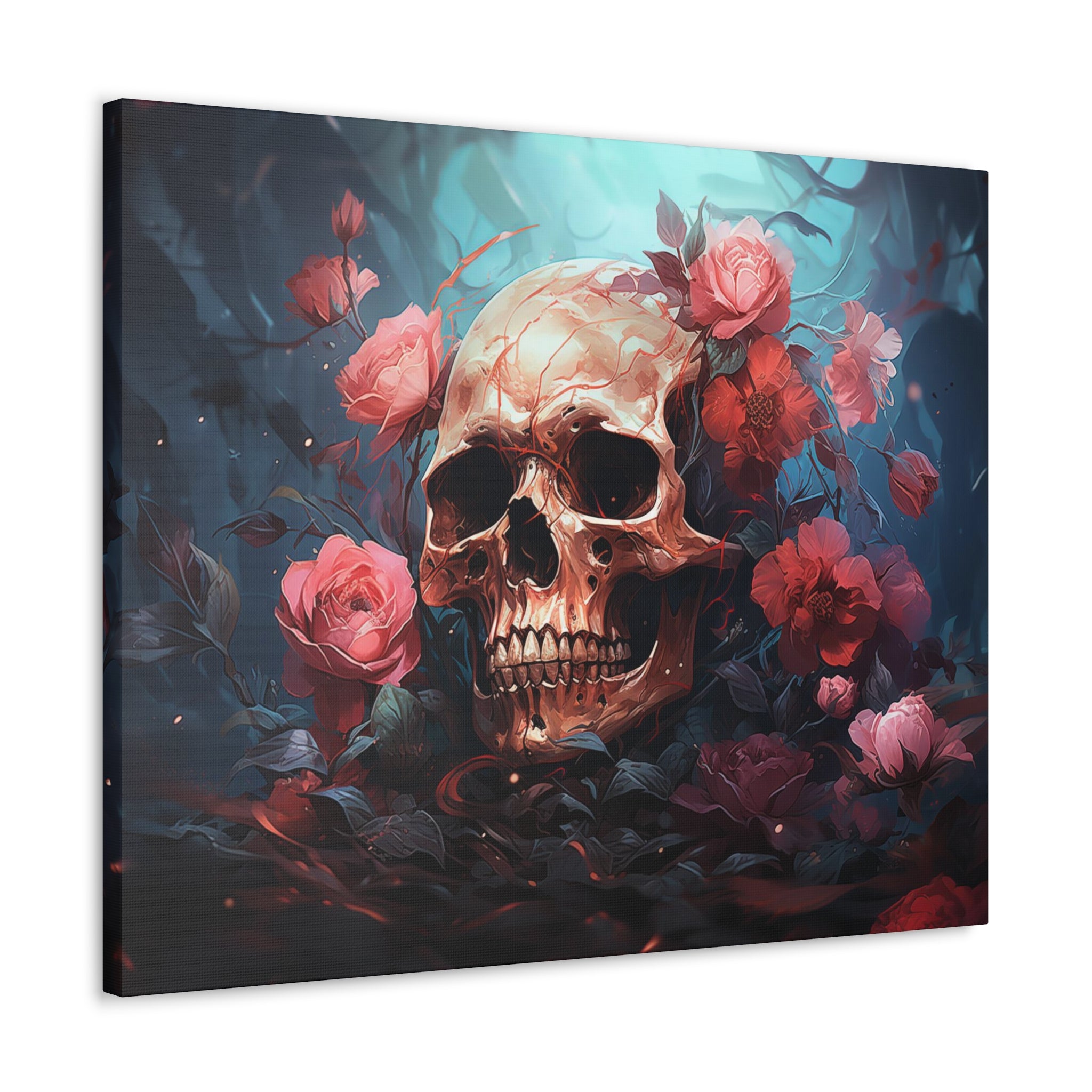 Skull & Roses Wall Art   