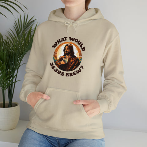 Unisex What Would Jesus Brew Coffee Hoodie   