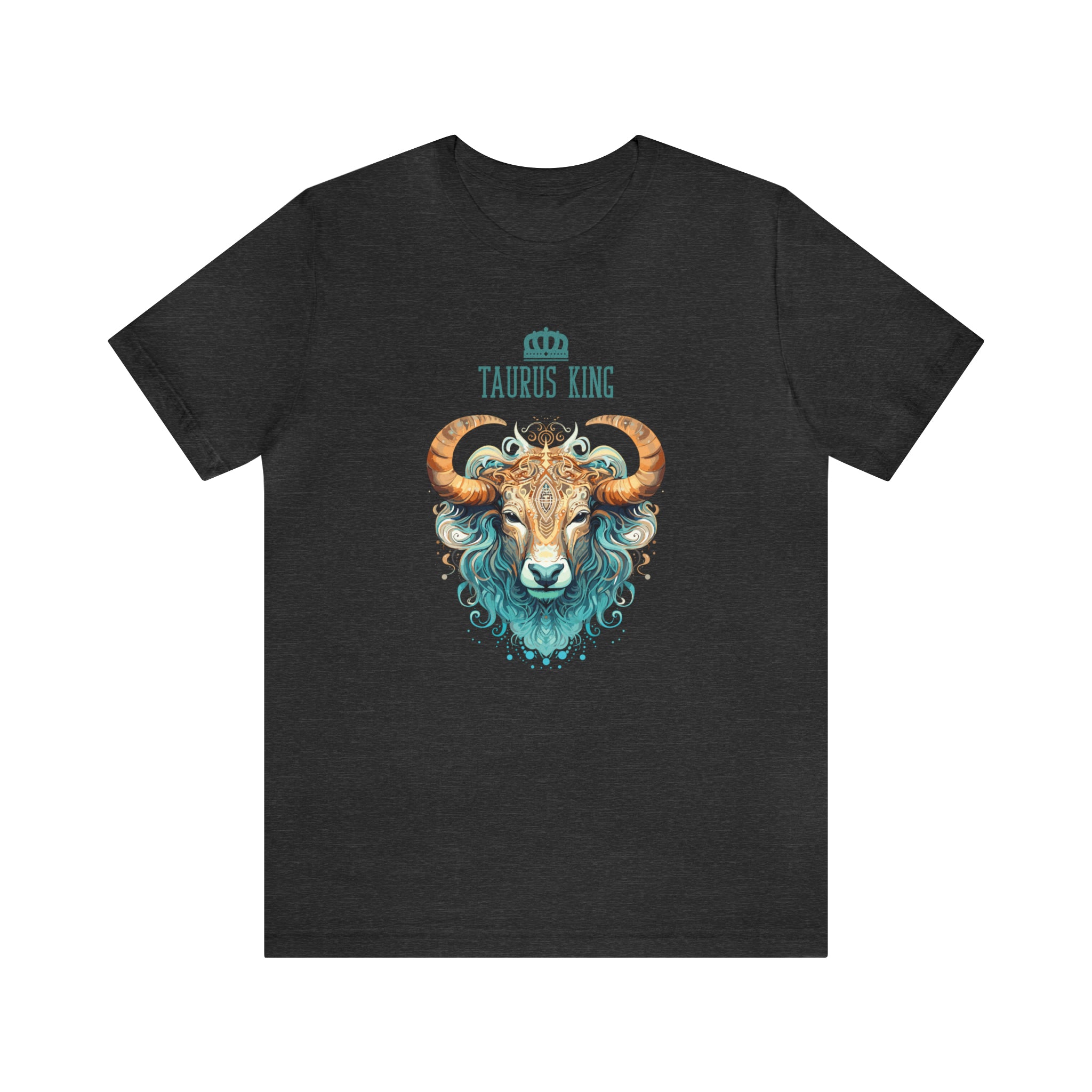 Mens Taurus King T Shirt Dark Grey Heather S 