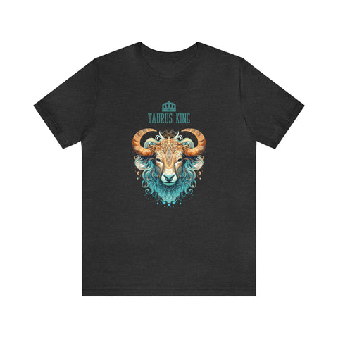 Mens Taurus King T Shirt Dark Grey Heather S 