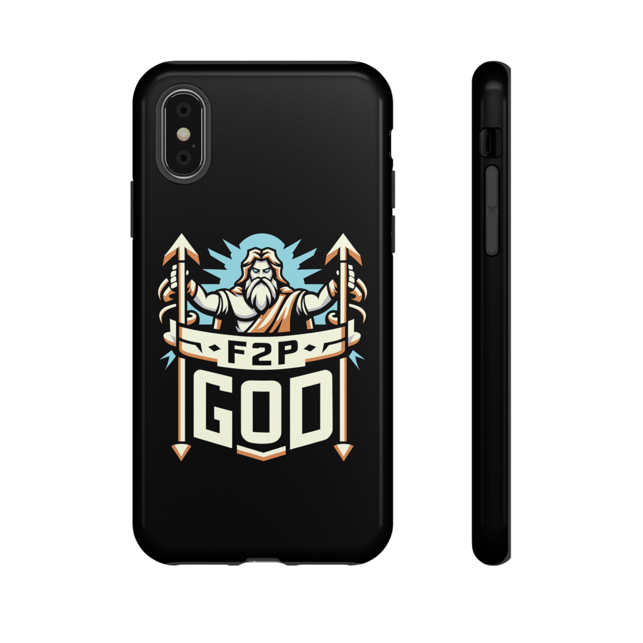 F2P God Phone Case iPhone XS Glossy 