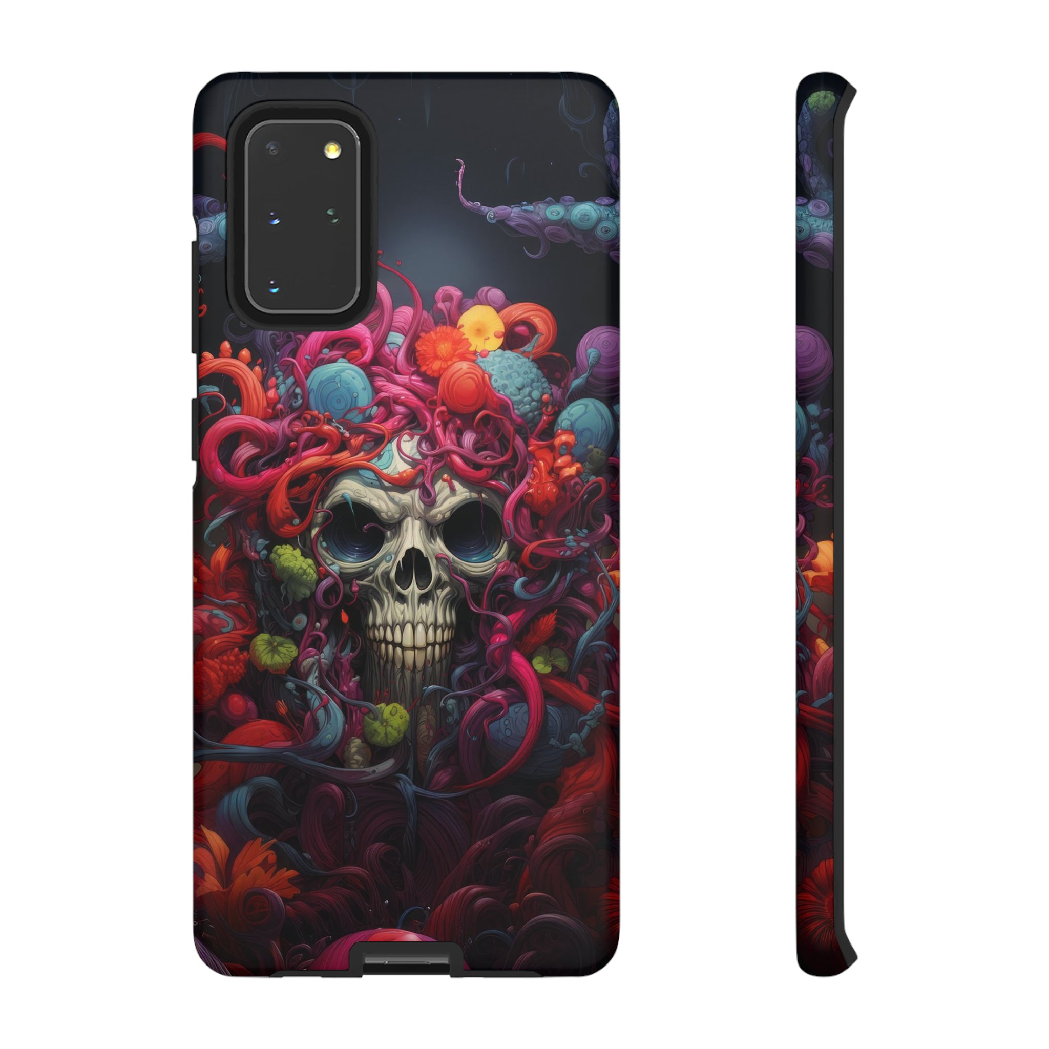 Psychedelic Skull & Tentacles Phone Case Samsung Galaxy S20+ Matte 