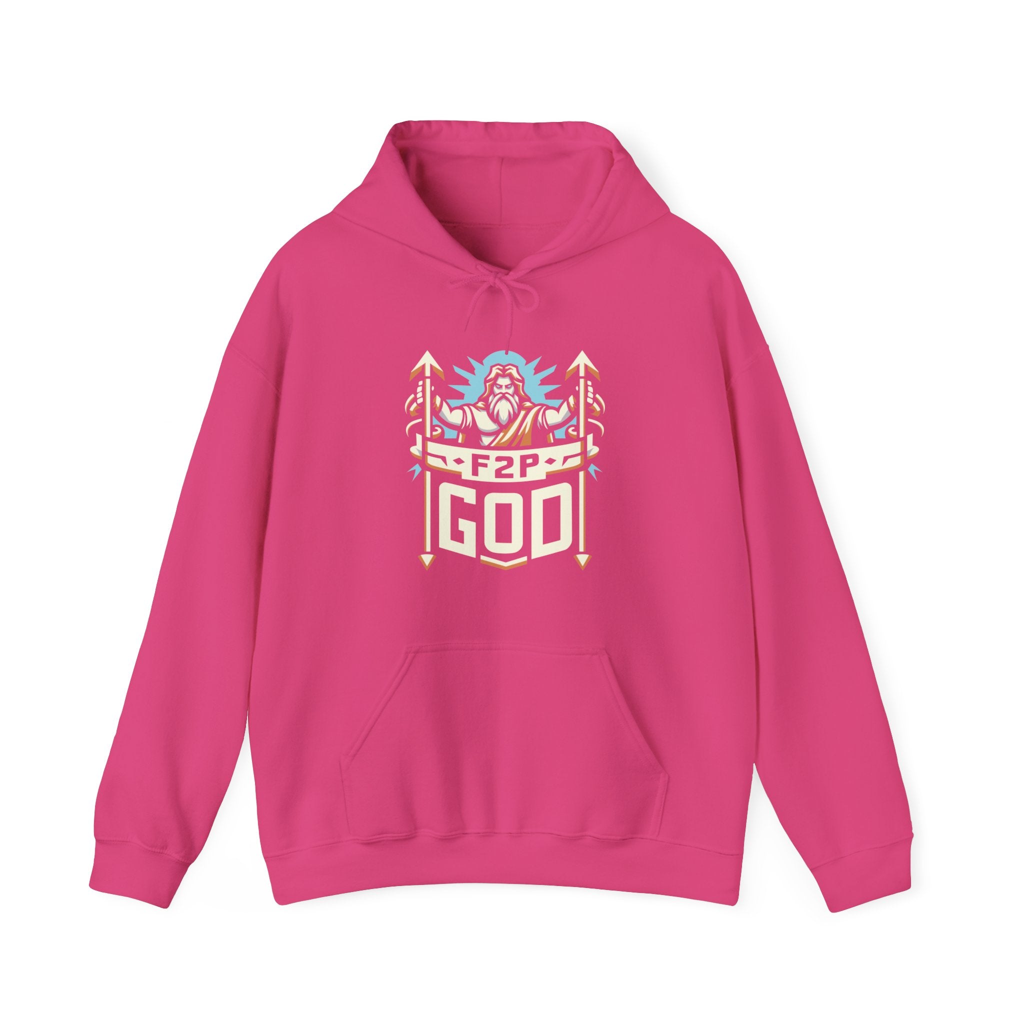 Unisex F2P God Hoodie Heliconia S 