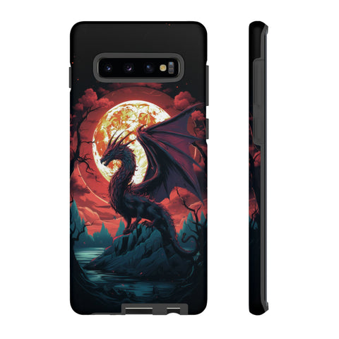 Dragon Fiery Moonlight Phone Case Samsung Galaxy S10 Plus Matte 