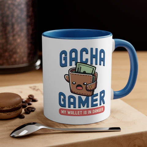 11oz Gacha Gamer My Wallet is in Danger Coffee Mug   