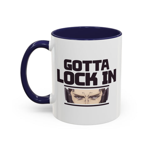 Gotta Lock In Gamer Coffee Mug 11oz Navy