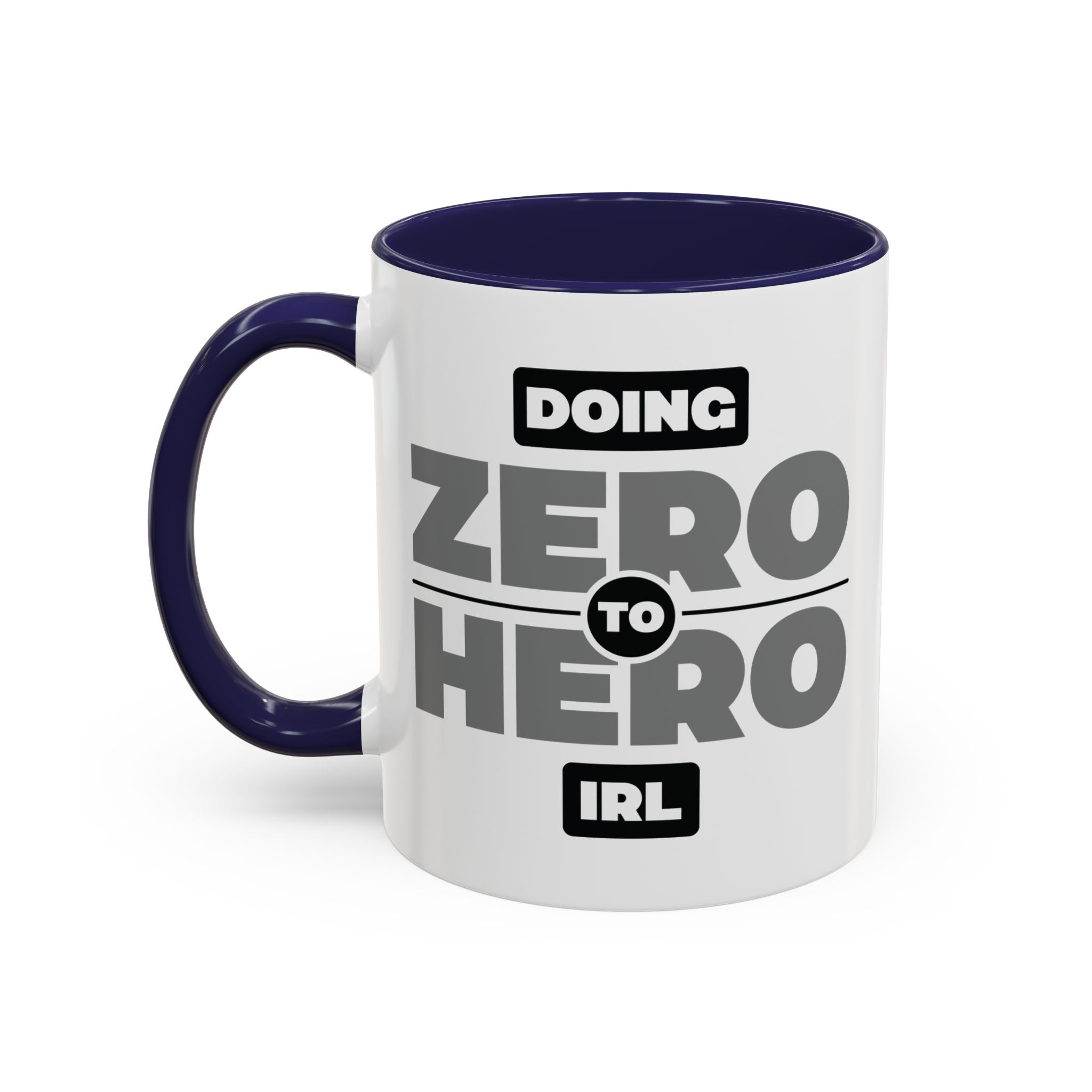 Zero To Hero Coffee Mug 11oz Navy
