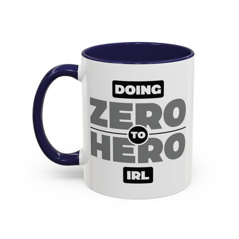 Zero To Hero Coffee Mug 11oz Navy