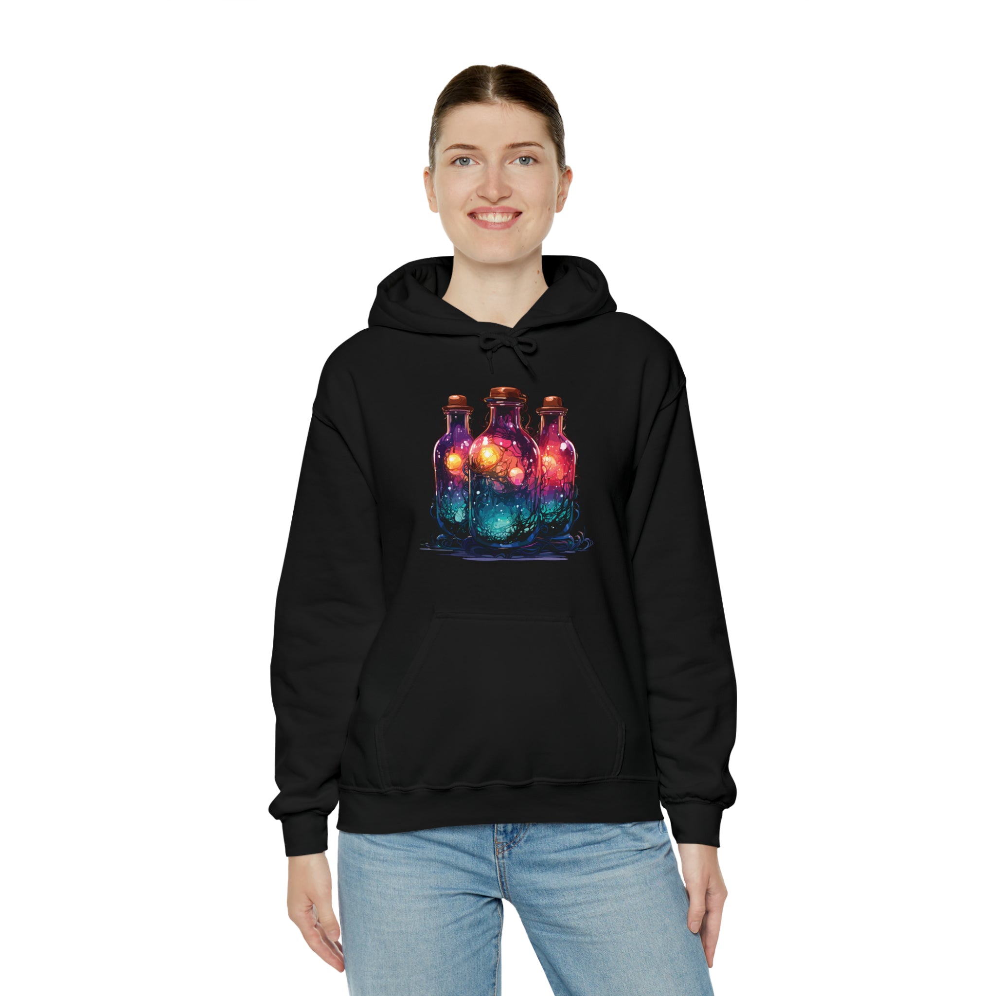 Unisex Dark Magic Bottles Hoodie   