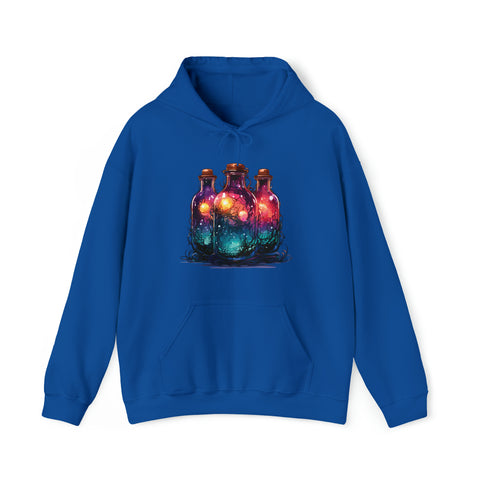 Unisex Dark Magic Bottles Hoodie Royal S 