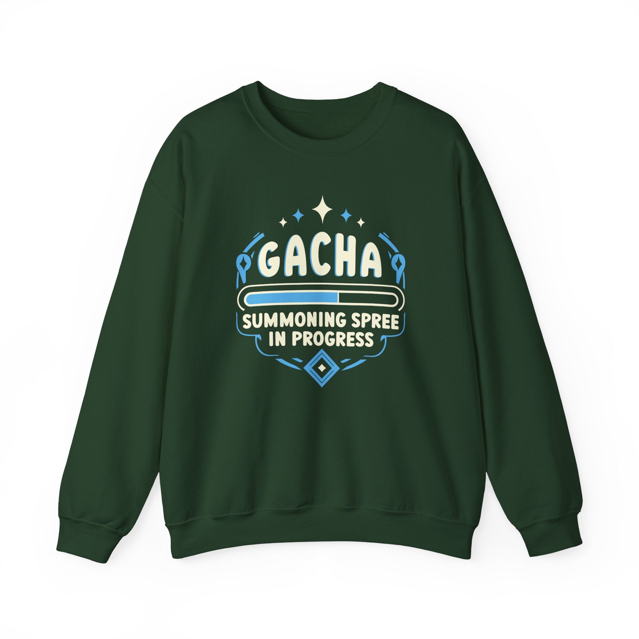 Unisex Gacha Summoning in Progress Sweatshirt S Forest Green 