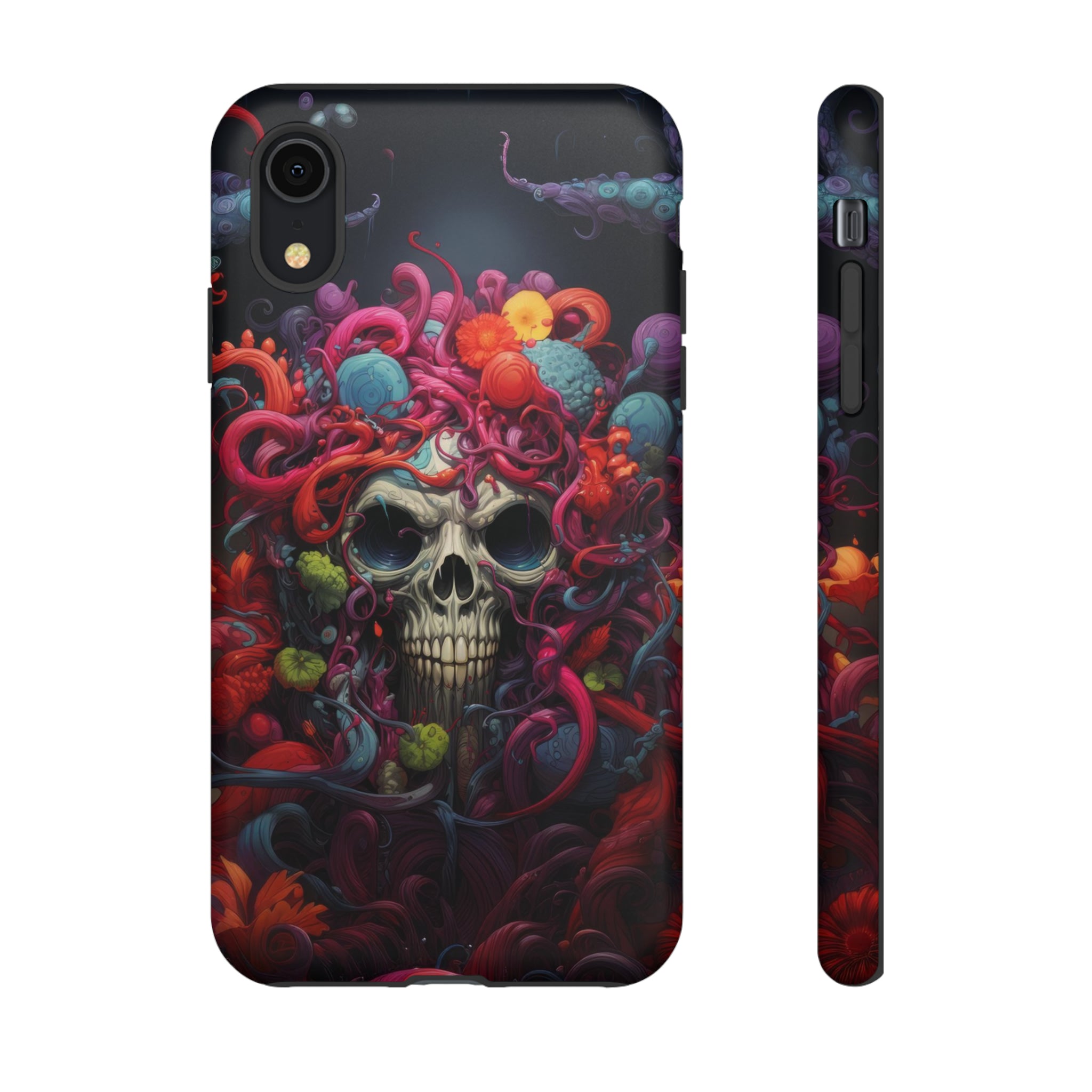 Psychedelic Skull & Tentacles Phone Case iPhone XR Matte 