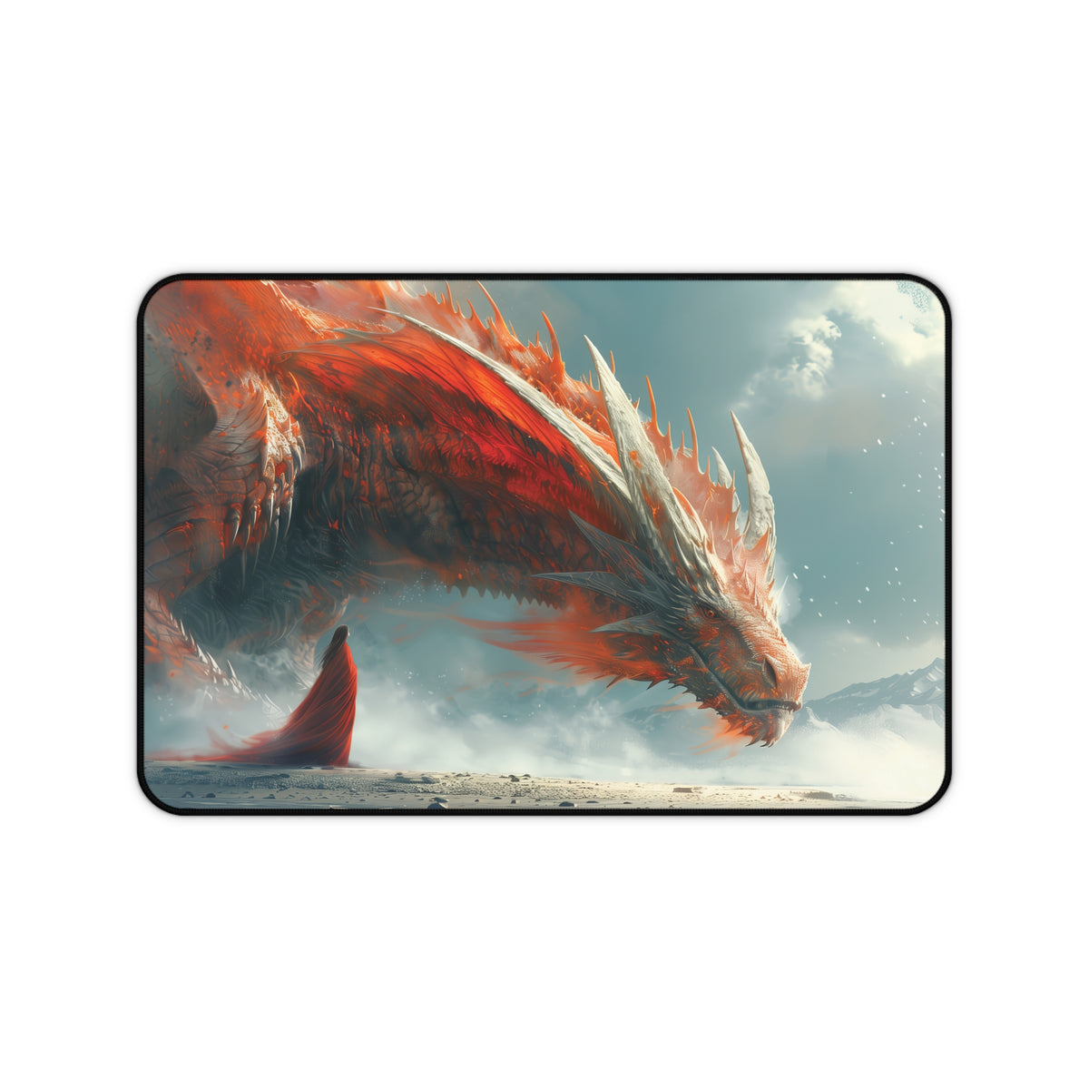 Dragon Woman Desk Mat 12" × 18"  