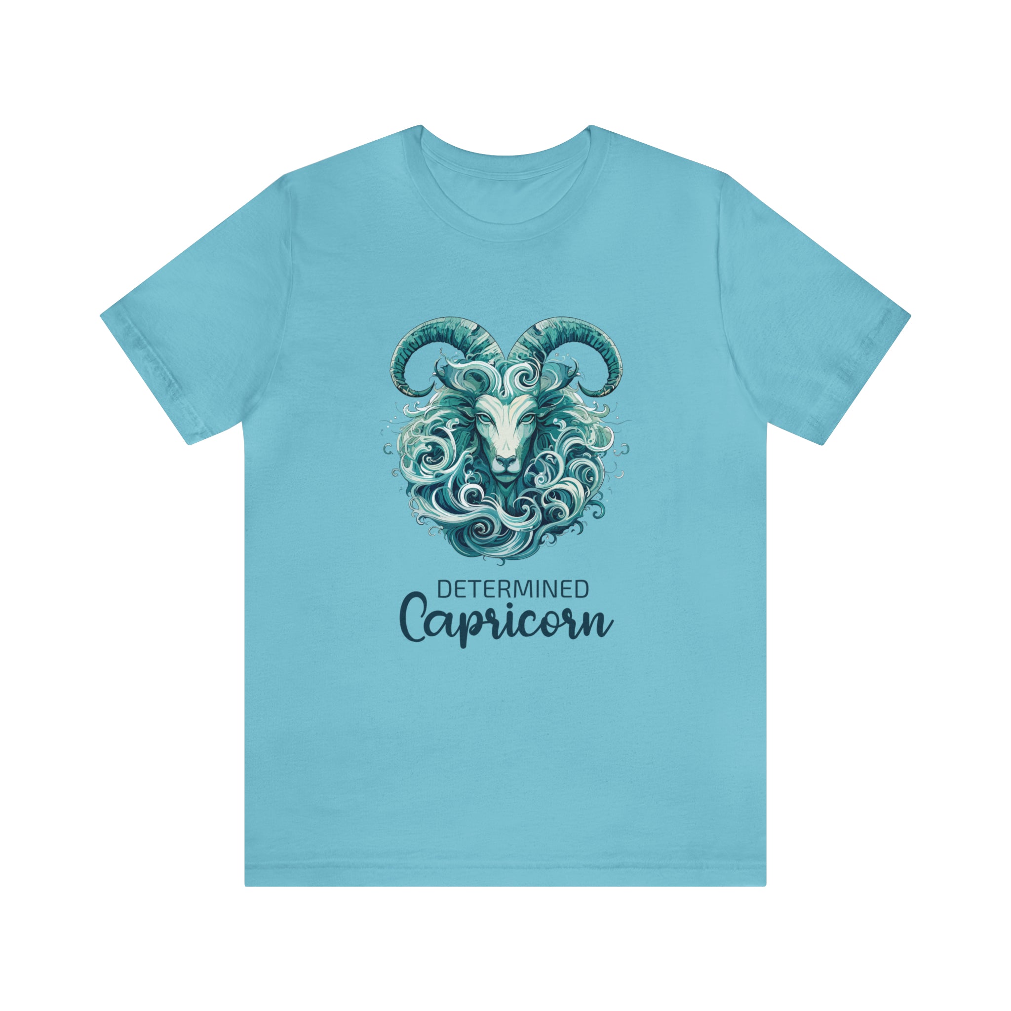 Unisex Capricorn Goat T Shirt Turquoise S 