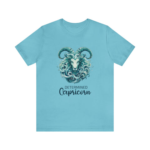 Unisex Capricorn Goat T Shirt Turquoise S 