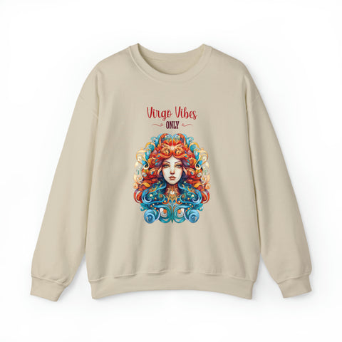 Unisex Virgo Vibes Only Sweatshirt S Sand 