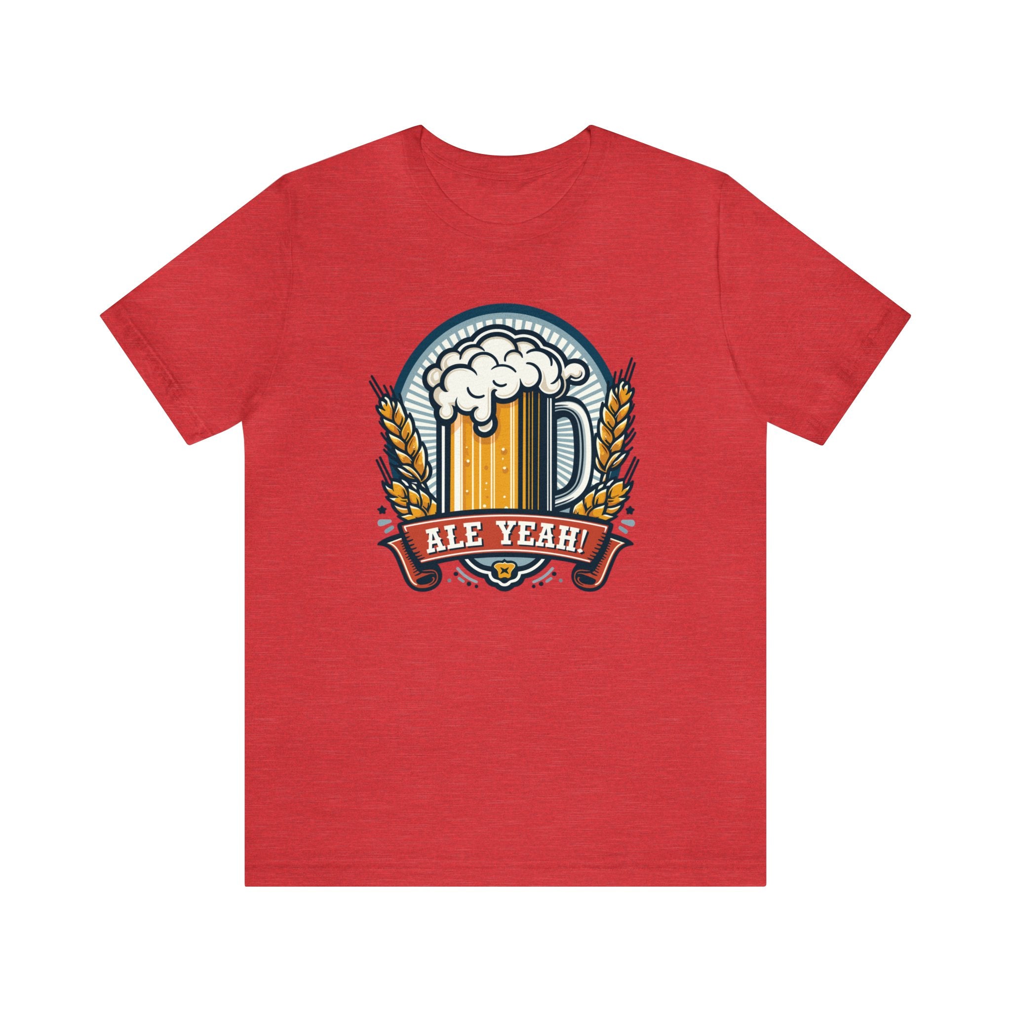 Unisex Ale Yeah T Shirt Heather Red S 