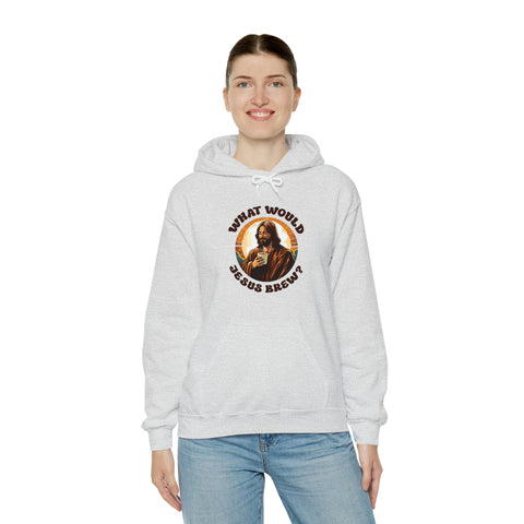 Unisex What Would Jesus Brew Coffee Hoodie   