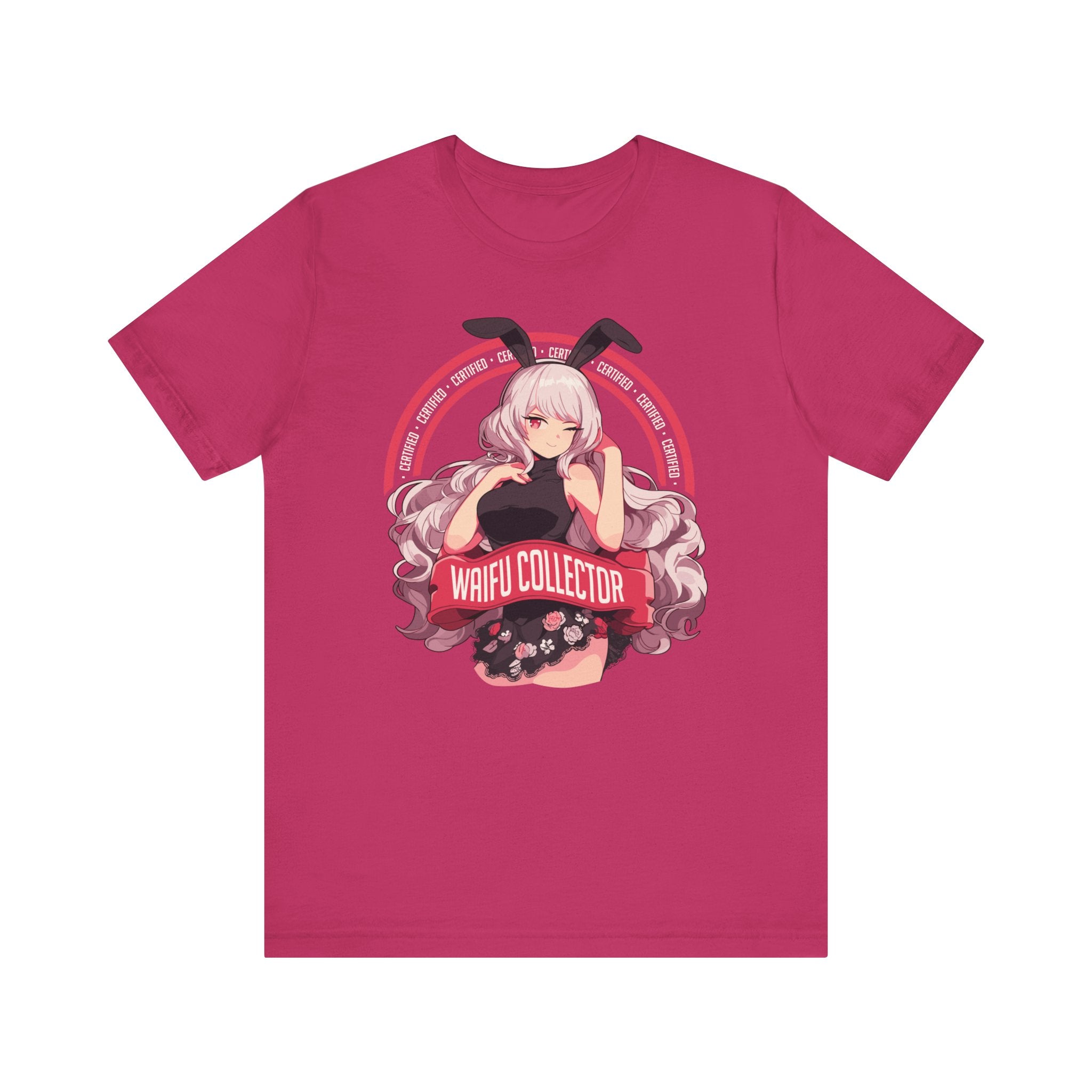 Unisex Certified Waifu Collector T Shirt Berry S 