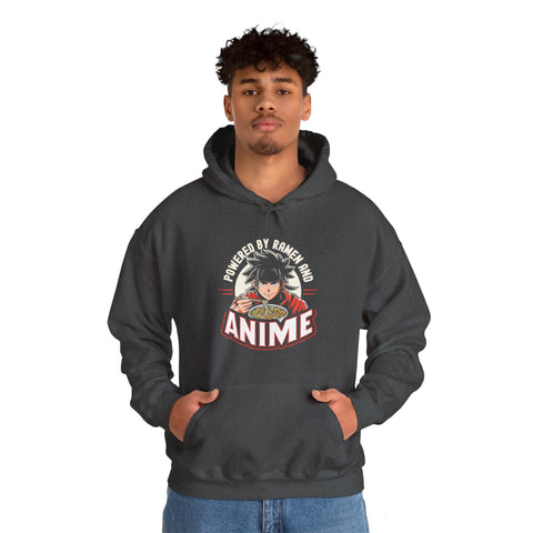 Unisex Powered by Ramen and Anime Hoodie   