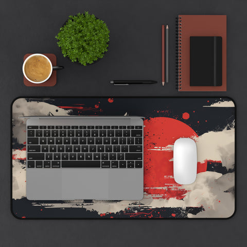 Red Moon Wolf Desk Mat   