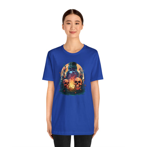 Unisex Magic Potion & Skulls T Shirt   