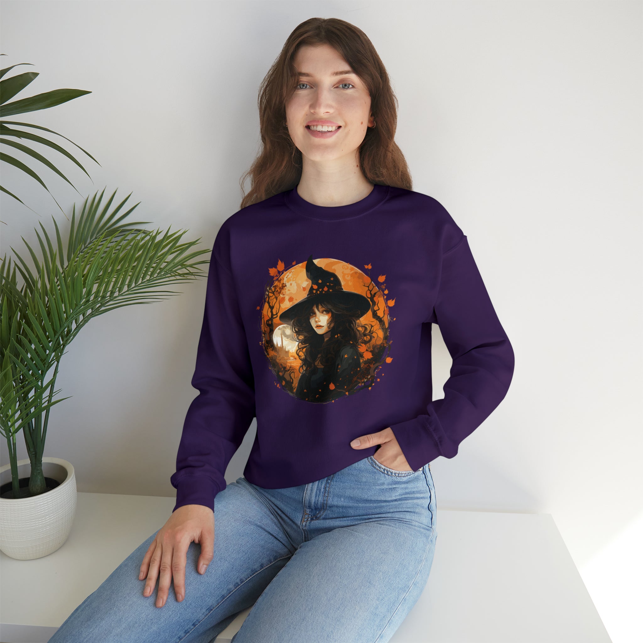 Unisex Autumn Witch Sweatshirt   