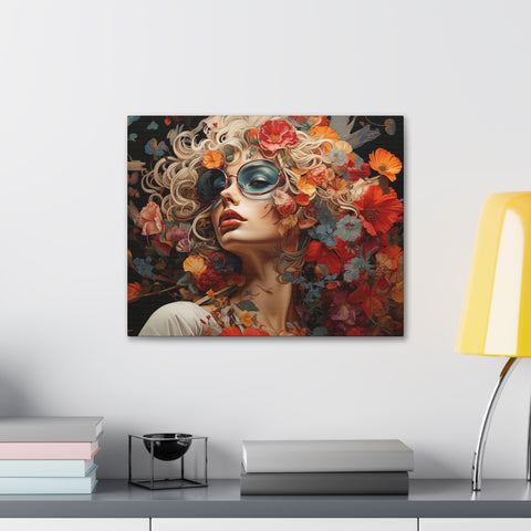 Flower Woman Wall Art   