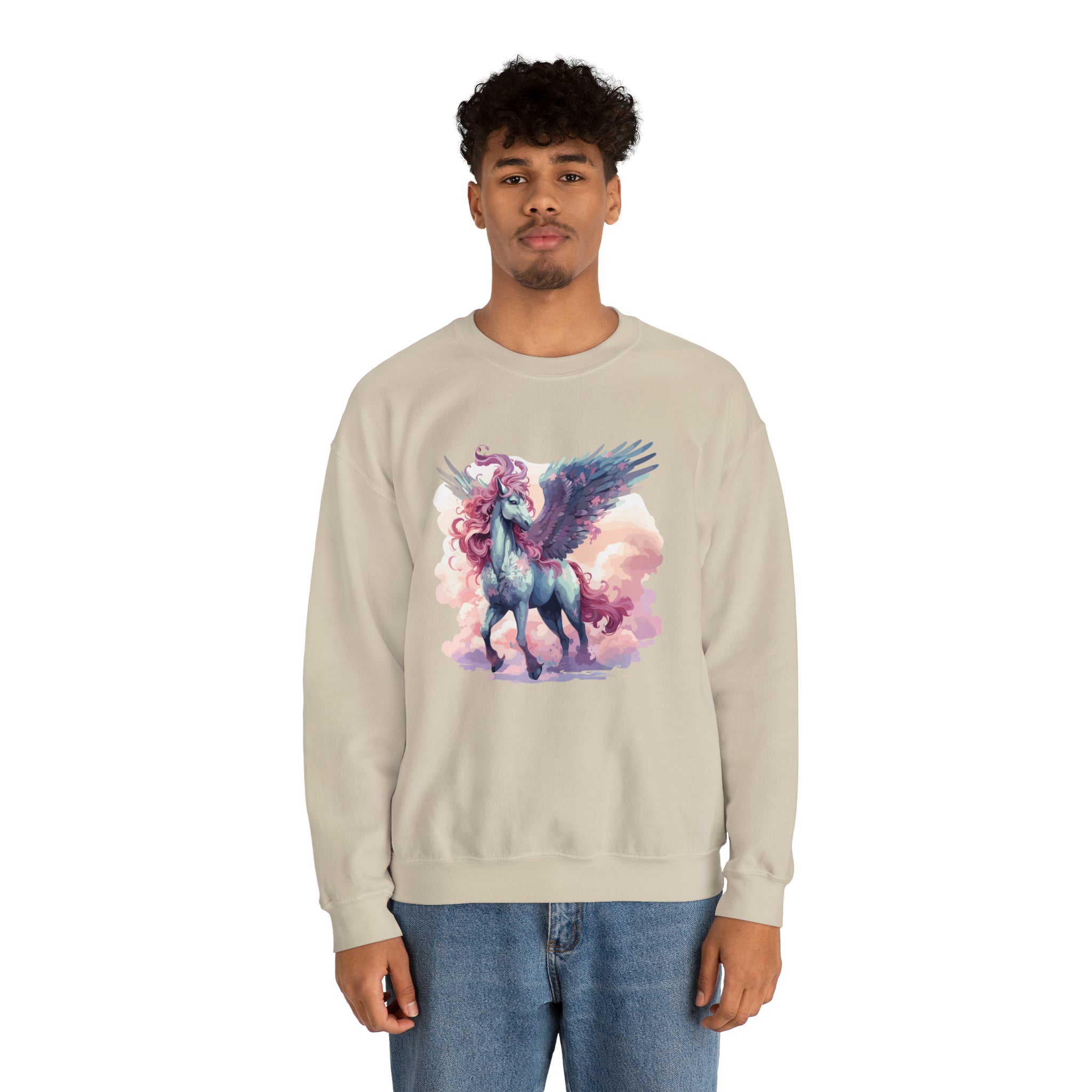 Unisex Pegasus Clouds Sweatshirt   