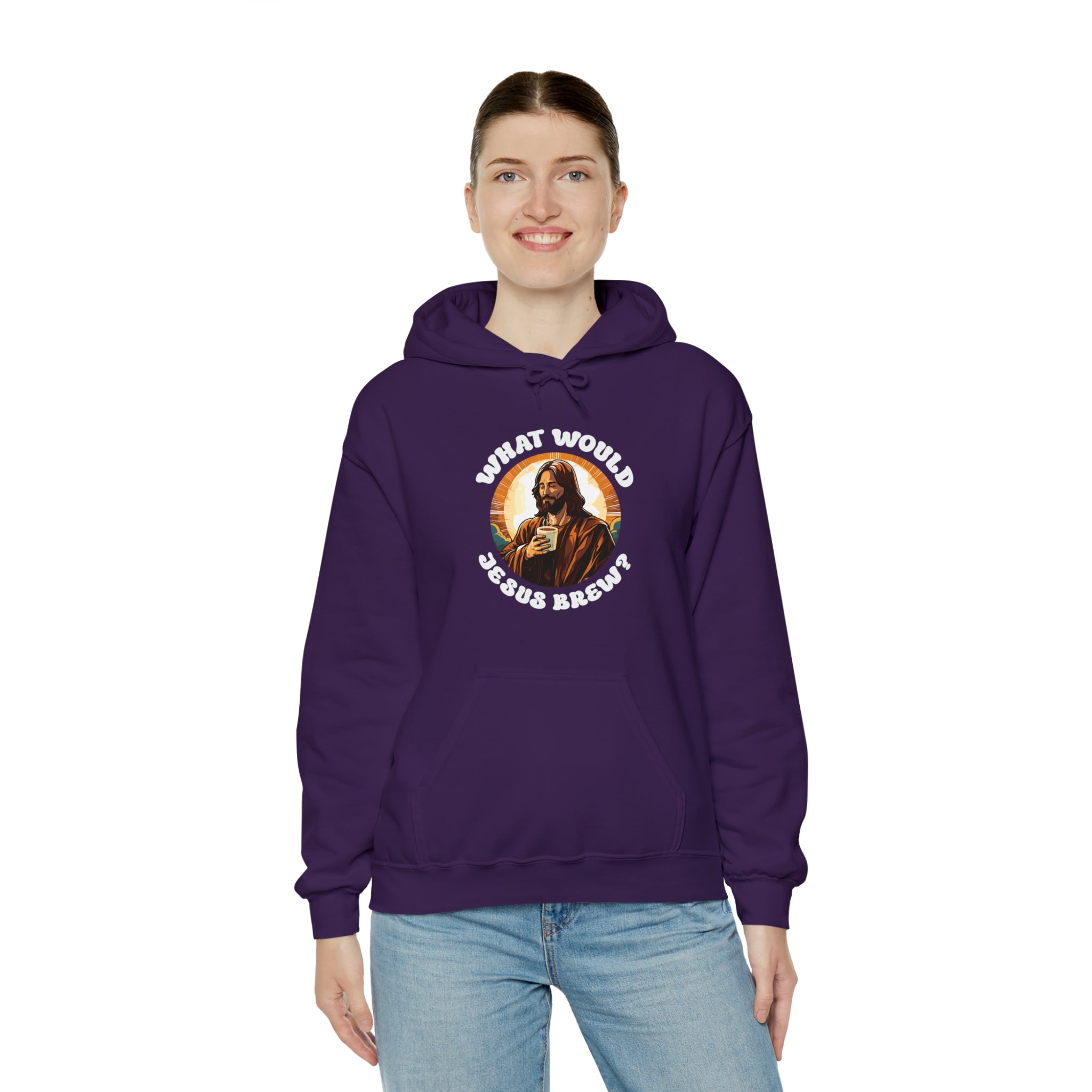 Unisex What Would Jesus Brew Coffee Hoodie   