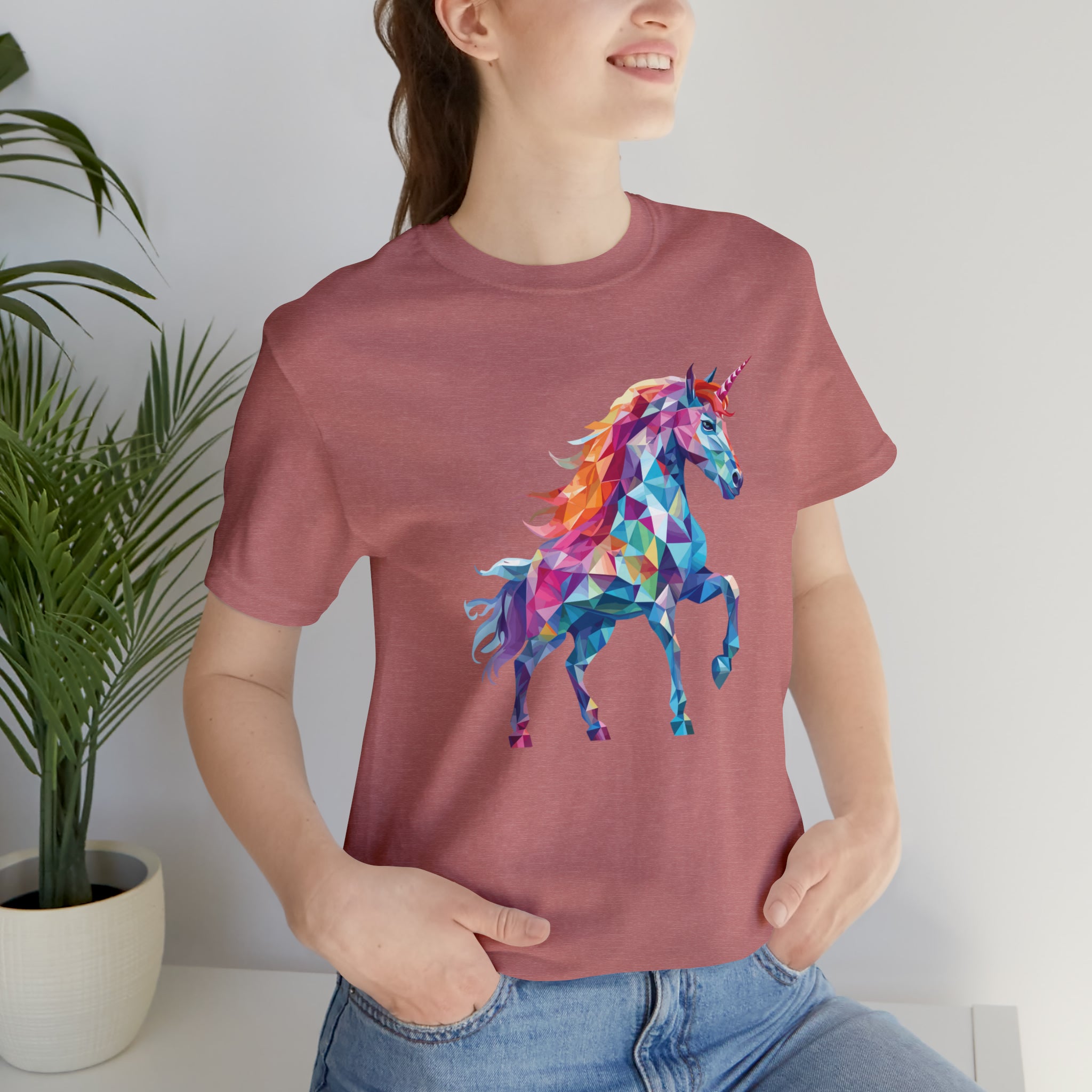 Unisex Crystallized Unicorn T Shirt   