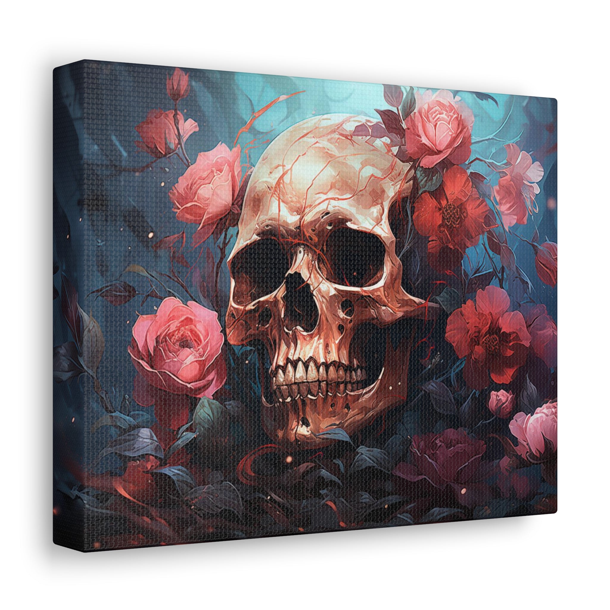 Skull & Roses Wall Art   