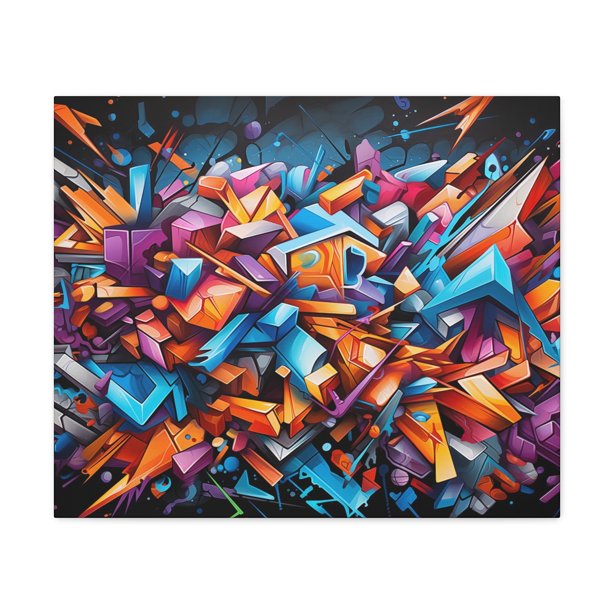 Abstract Graffiti Wall Art 24″ x 20″ 1.25" 