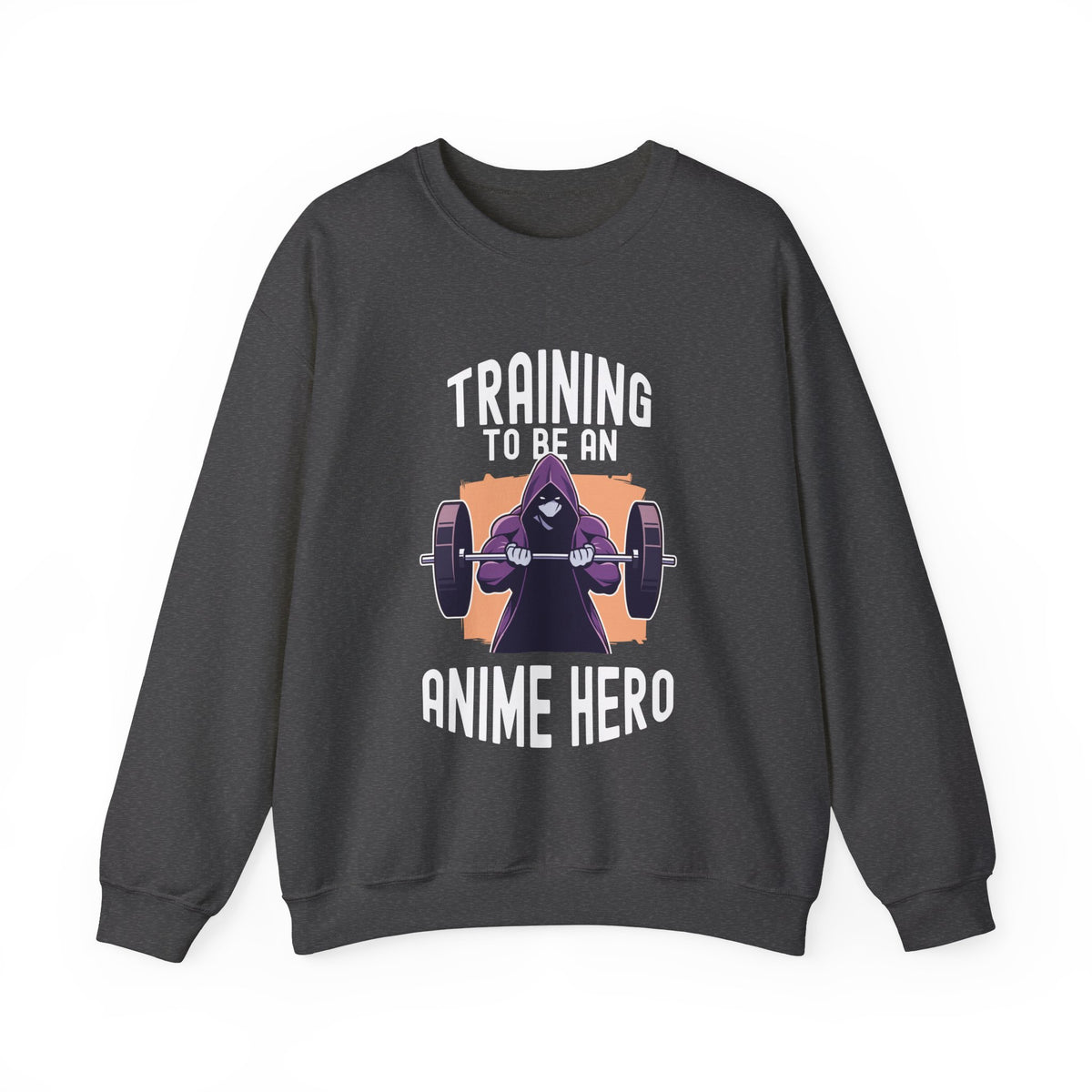 Unisex Training to be an Anime Hero Sweatshirt S Dark Heather 