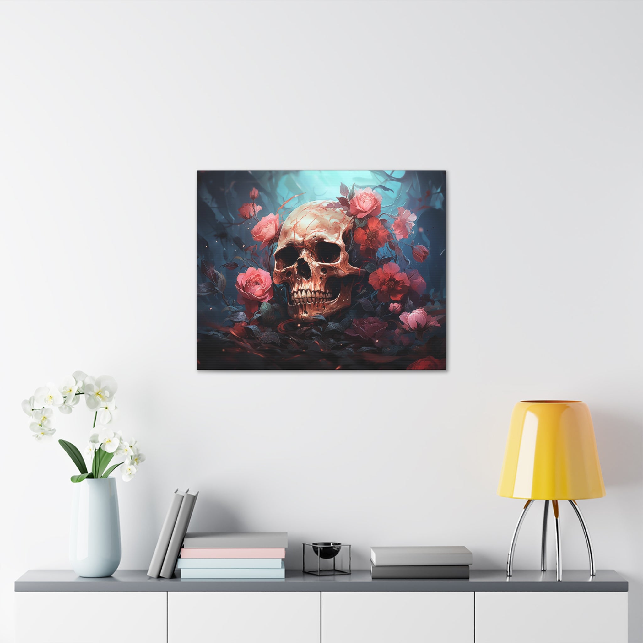 Skull & Roses Wall Art   