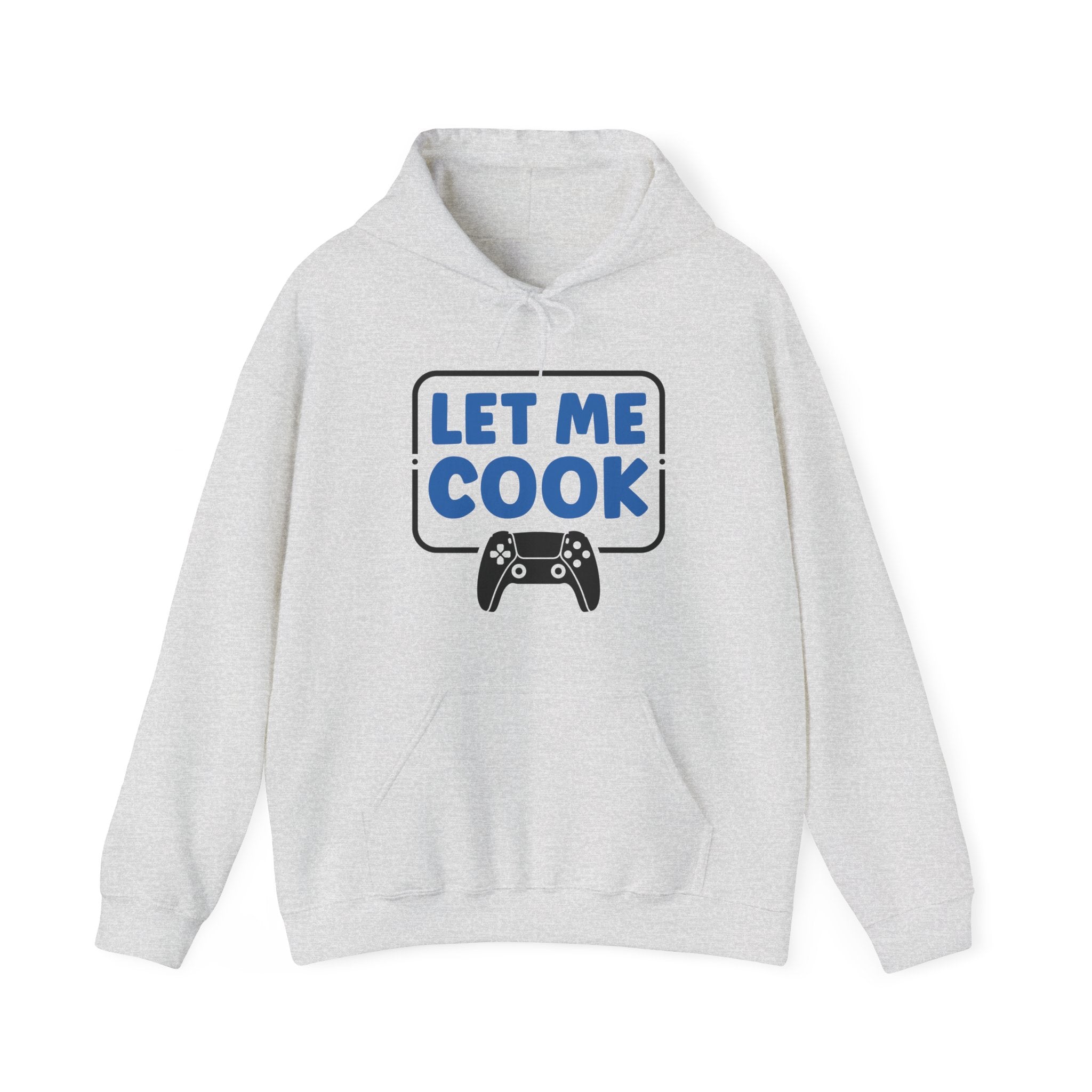 Unisex Let Me Cook Game Controller 2 Hoodie Ash S