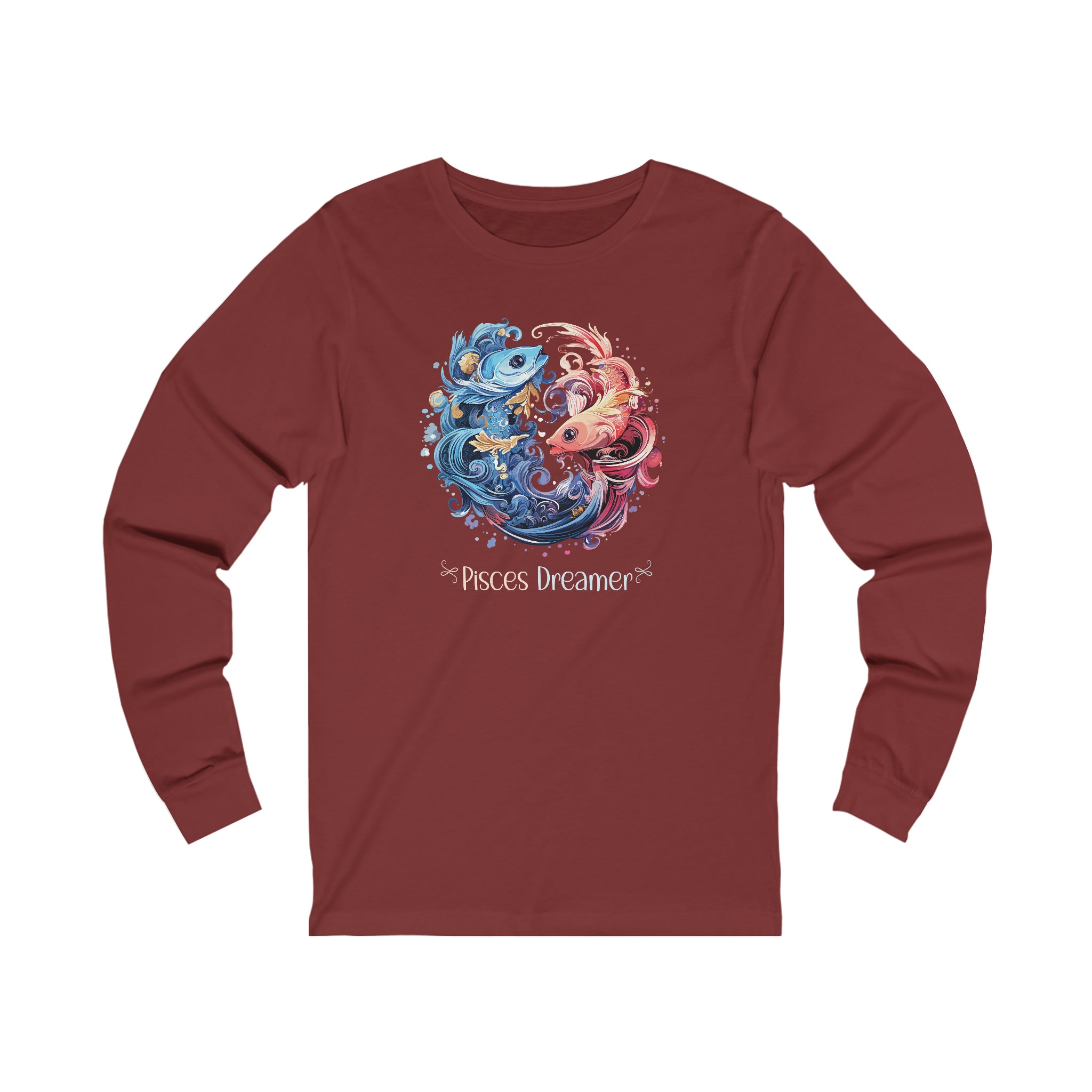 Unisex Pisces Dreamer Long Sleeve T Shirt   