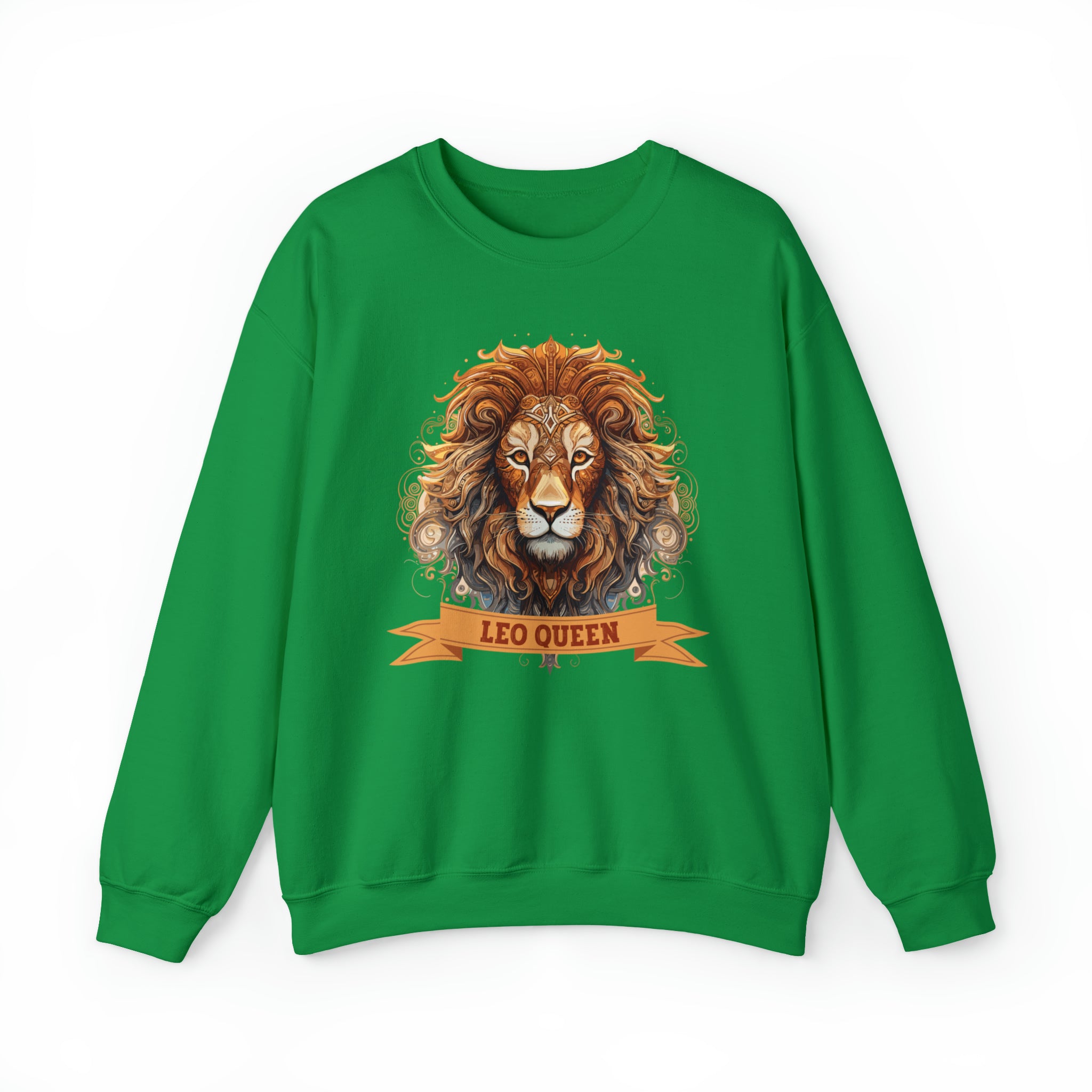 Womens Leo Queen Sweatshirt S Irish Green 