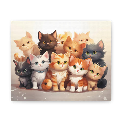 Cute Kitties Wall Art 10″ x 8″ 1.25" 